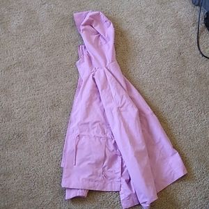 Purple raincoat